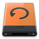 Orange Backup B Icon 128x128 png
